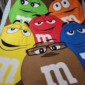 M&M's Throw Blanket 60"x50"